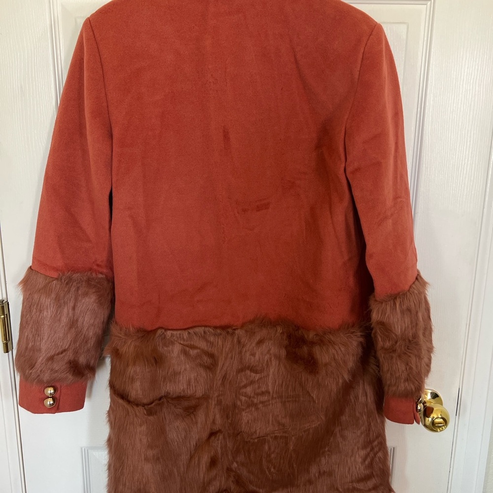 KEEPSAKE the Label Orange Teddy Jacket with Faux Fur - Picture 3 of 3